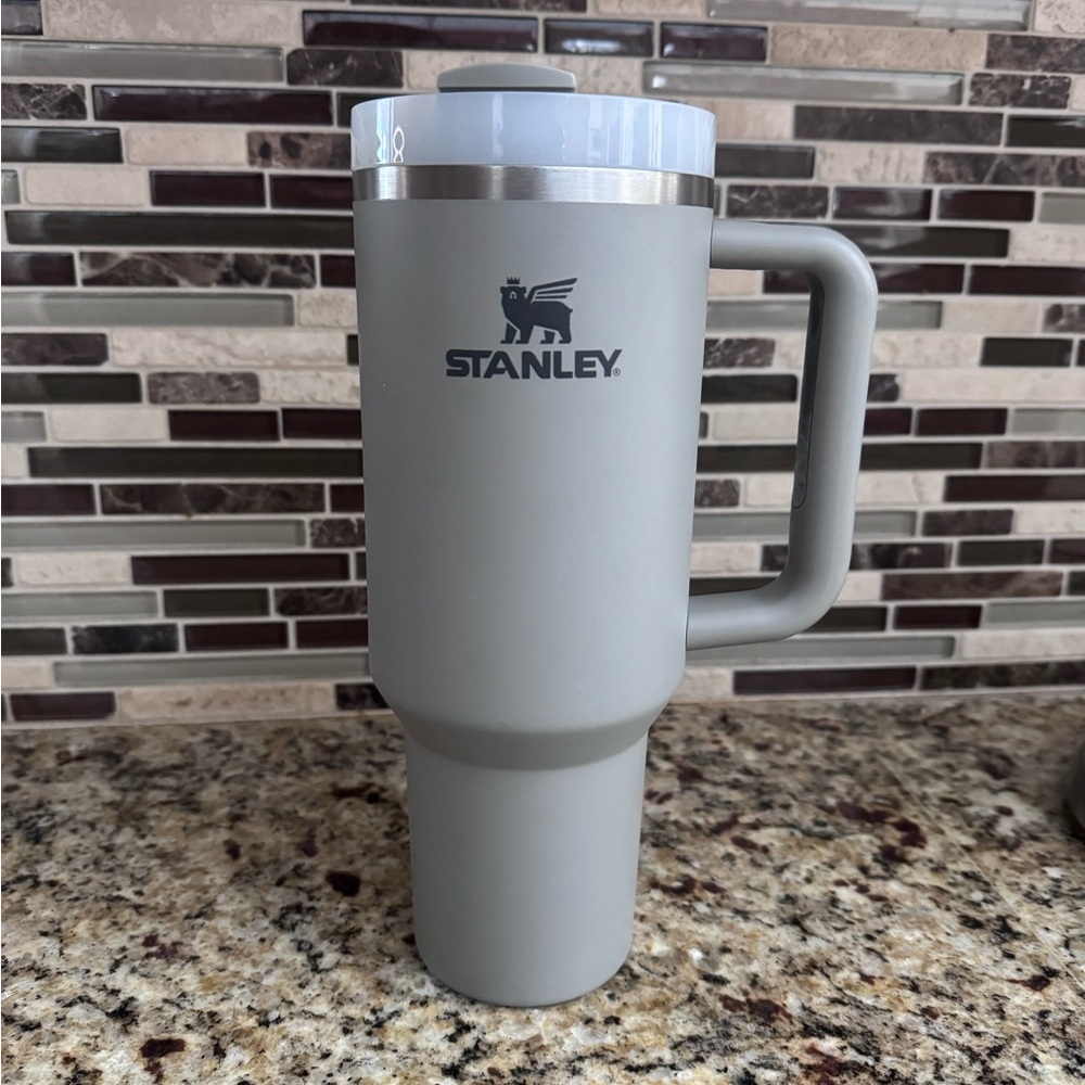 Stanley Silver and Gray Travel Mug